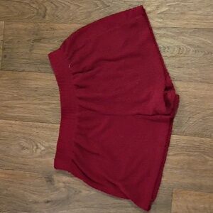 No Boundaries Red Women's Athletic Shorts